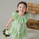 Load image into Gallery viewer, [Preorder] Lapel Hollow Lace Dress
