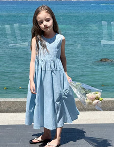 [Preorder] Bubble Pleated Vest Dress
