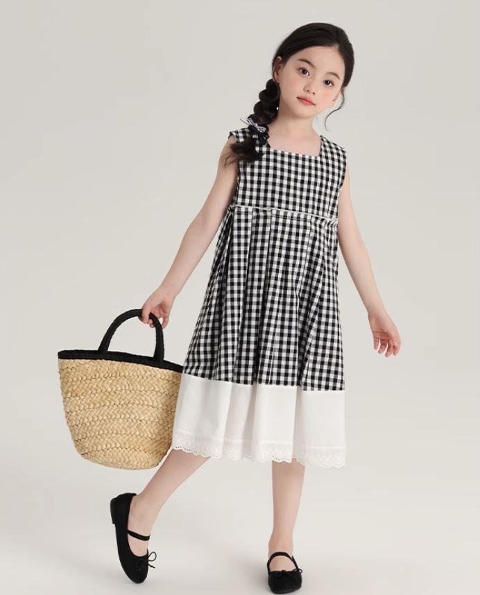 [Preorder] Gingham Square Neck Dress