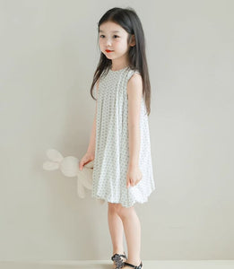 [Preorder] Hearts Bubble Hem Vest Dress