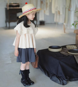 [Preorder] Square Embroidery Doll Collar Top