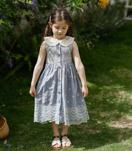 [Preorder] Double-Layer Collar Buttons Dress