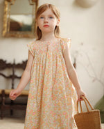 Load image into Gallery viewer, [Preorder] Floral Shirred Ruffle Sleeves Dress
