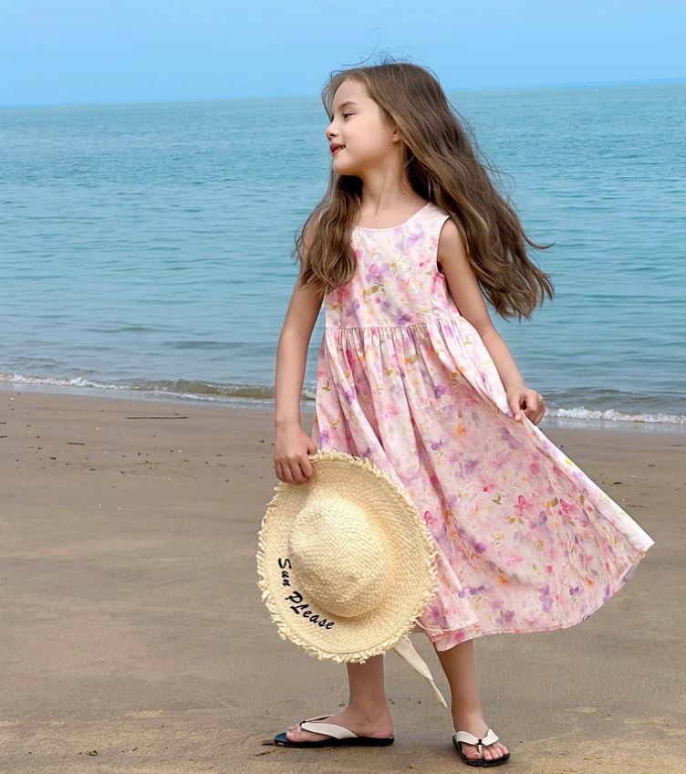[Preorder] Printed Floral Vest Dress