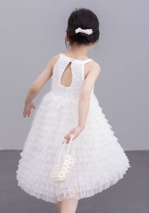 [Preorder] White Swan Layered Dress