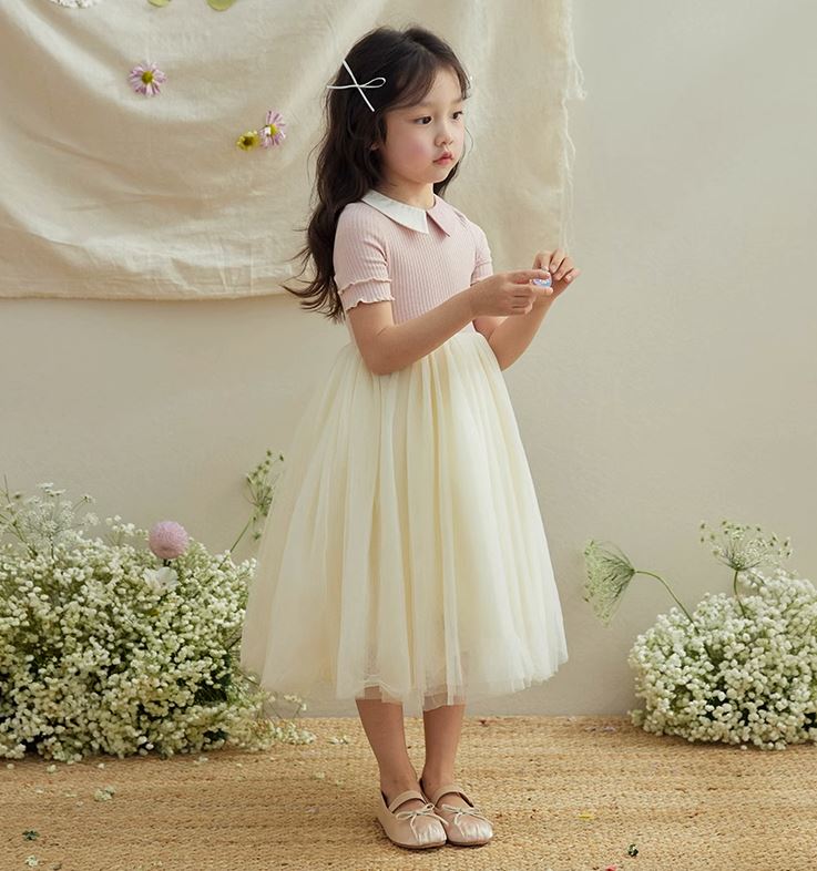 [Preorder] Doll Collar Tulle Dress