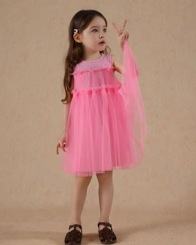 [Preorder] Yarn Patchwork Vest Dress