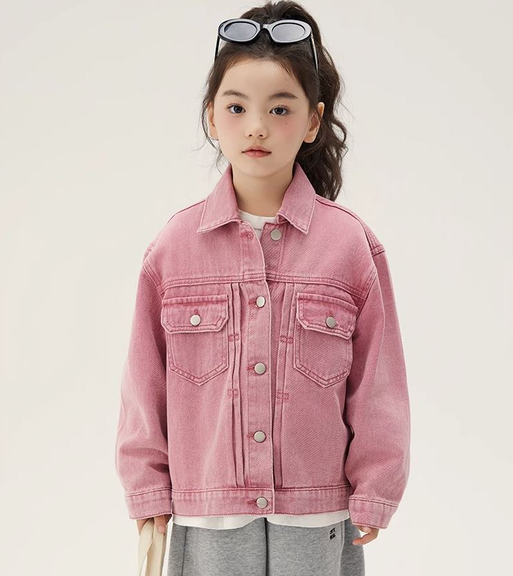 [Preorder] Washed Pink Denim Jacket