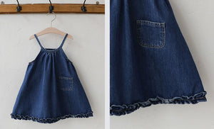 [Preorder] Muffin Denim Suspender Dress