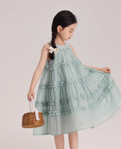 [Preorder] Halter Neck Ruffled Dress