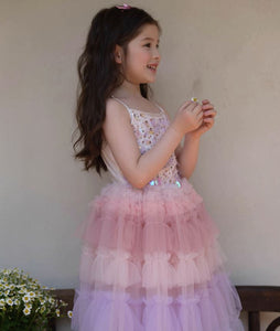[Preorder] Sequined Gradient Tulle Dress
