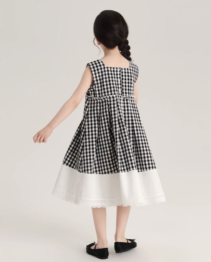 [Preorder] Gingham Square Neck Dress