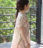 Load image into Gallery viewer, Lotus Leaf Sleeves Cheongsam Dress
