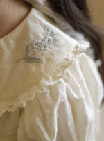 Load image into Gallery viewer, Lace Doll Collar Jacquard Dress
