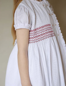 [Preorder] Dots & Shirred Buttons Dress