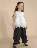 Load image into Gallery viewer, [Preorder] Puffy Lace Hem Babydoll Top
