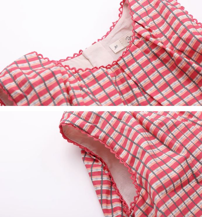 [Preorder] Grid Bubble Hem Dress