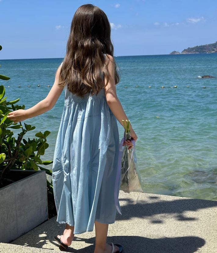 [Preorder] Bubble Pleated Vest Dress