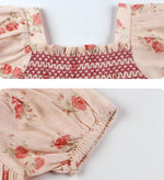 Load image into Gallery viewer, [Preorder] Pink Floral Shirred Dress
