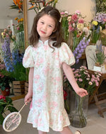 Load image into Gallery viewer, Embellish Jacquard Cheongsam Dress
