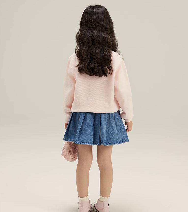 [Preorder] Pleated Denim Skirt