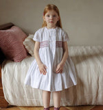 Load image into Gallery viewer, [Preorder] Dots &amp; Shirred Buttons Dress
