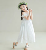 Load image into Gallery viewer, [Preorder] Drop Shoulder Eyelet Hem Dress
