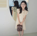 Load image into Gallery viewer, [Preorder] Ruffled Sleeve Scallop Hem Dress
