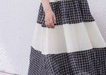 Load image into Gallery viewer, [Preorder] Checkered Tier Shirred Maxi Dress
