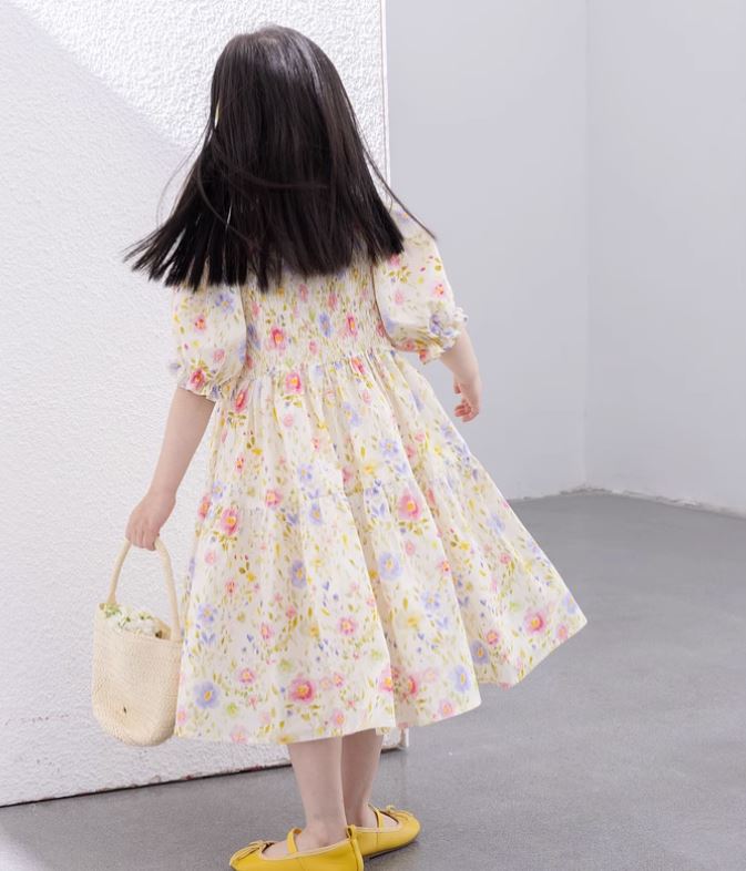 [Preorder] Shirred Collar Tiered Dress