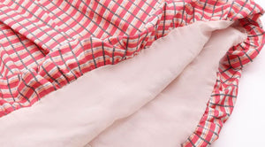 [Preorder] Grid Bubble Hem Dress