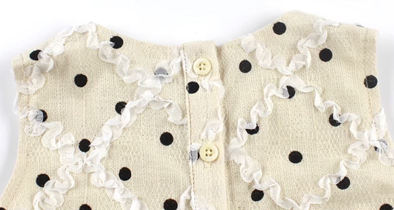 [Preorder] Polka Dots Diamond Pattern Dress