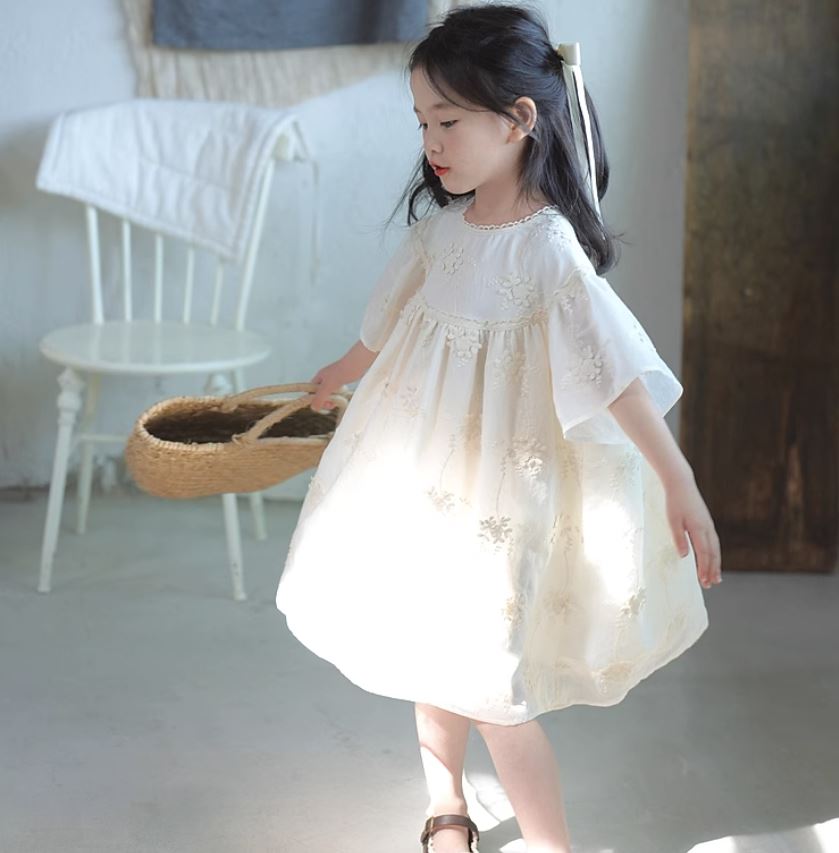 [Preorder] Hand Crochet Embroidery Dress