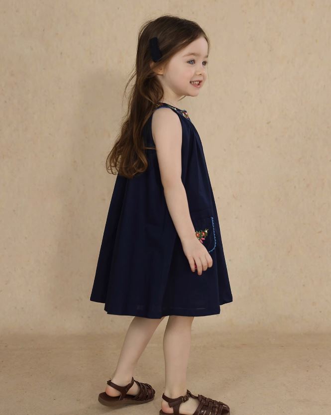 [Preorder] Collar Embroidery Dress