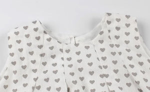 [Preorder] Hearts Bubble Hem Vest Dress