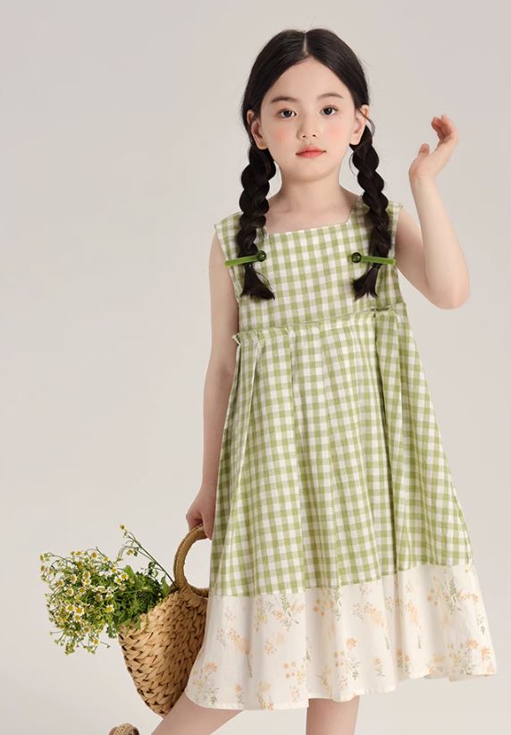 [Preorder] Gingham Square Neck Dress