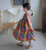 Load image into Gallery viewer, [Preorder] Colorful Plaid Vest Dress
