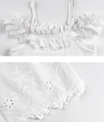 Load image into Gallery viewer, [Preorder] Drop Shoulder Eyelet Hem Dress
