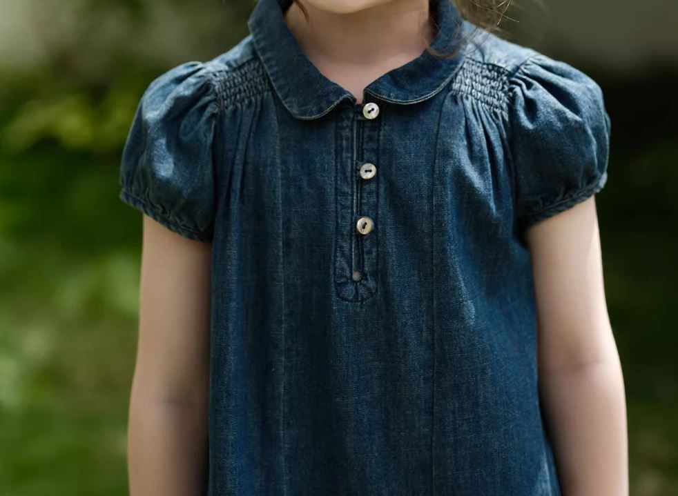 [Preorder] Retro Denim Doll Collar Dress