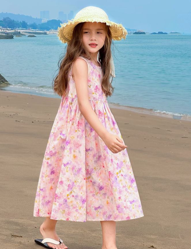 [Preorder] Printed Floral Vest Dress