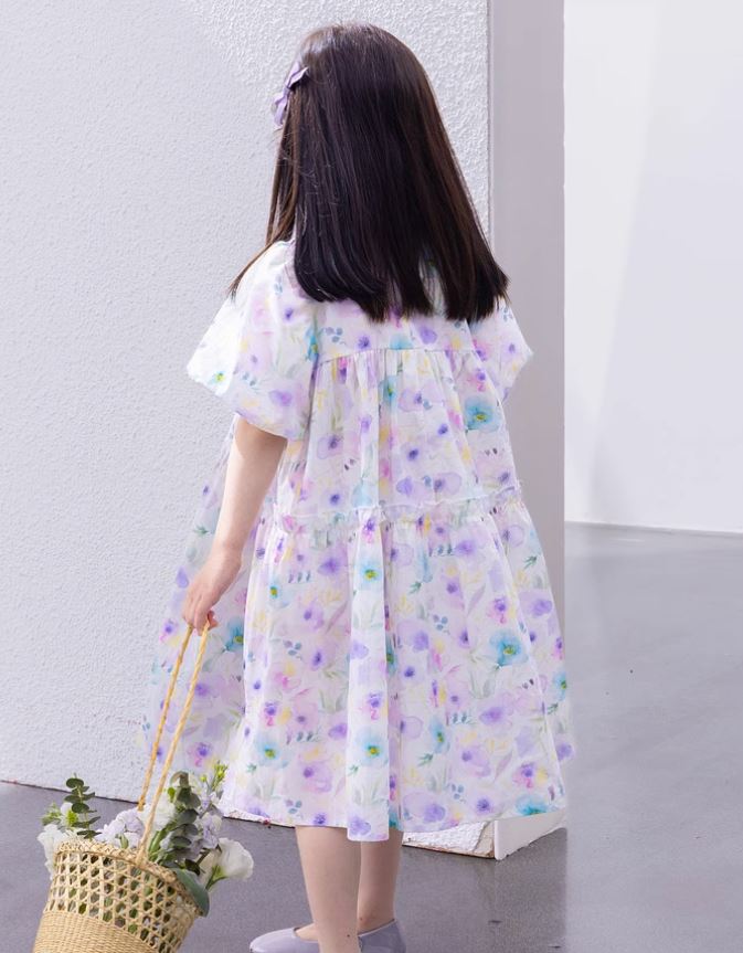 [Preorder] Puff Sleeves Flared Dress