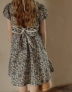 [Preorder] Lace Pleating Back-Tie Dress