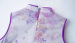 Load image into Gallery viewer, Violet Butterfly Cheongsam Dress
