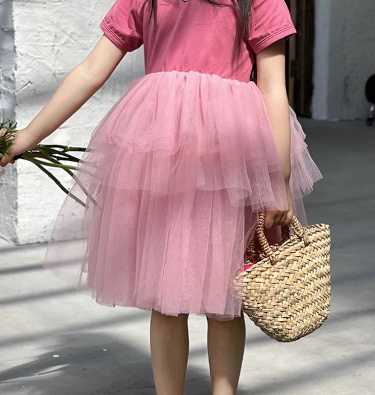 [Preorder] Tshirt Layered Tulle Dress