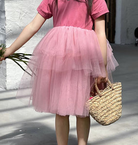 [Preorder] Tshirt Layered Tulle Dress