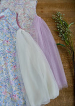 Load image into Gallery viewer, Spliced Side Mesh Cheongsam Dress - Ivory
