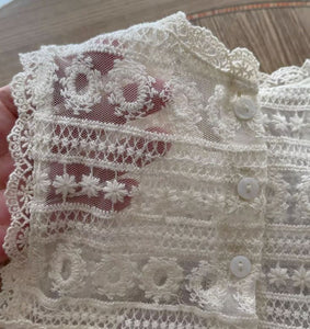 [Preorder] Lace Splicing Baby Romper