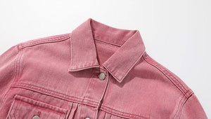 [Preorder] Washed Pink Denim Jacket