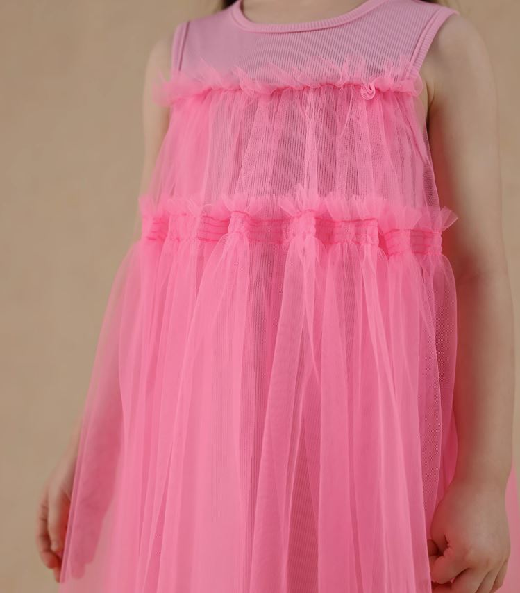 [Preorder] Yarn Patchwork Vest Dress