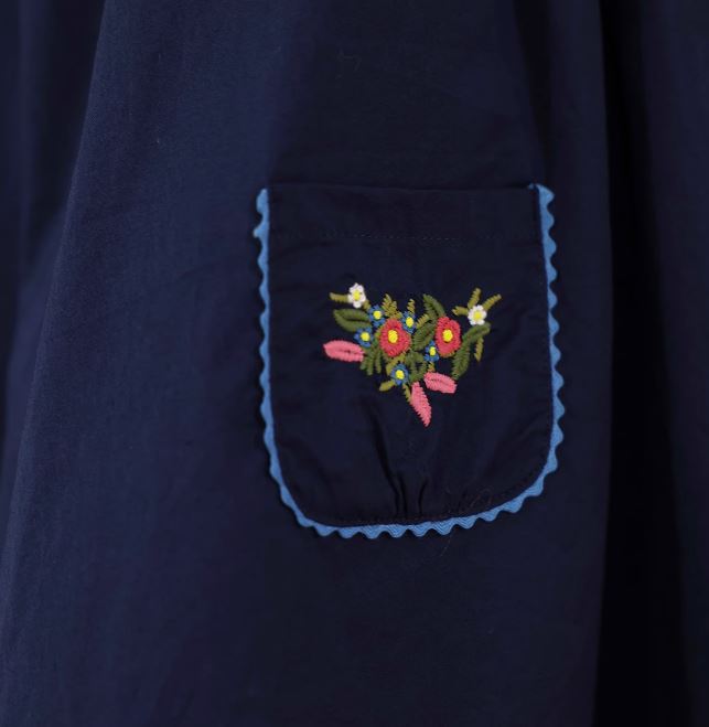 [Preorder] Collar Embroidery Dress